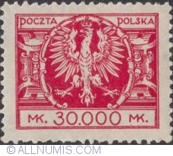 30 000 Marek 1924 - Eagle on a large baroque shield
