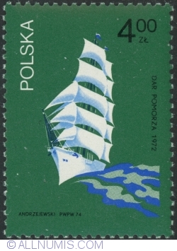 Image #1 of 4 Złote 1974 - "Dar Pomorza” 1972