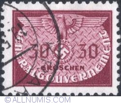Image #1 of 30 grosze1940 - Reich emblem and GG