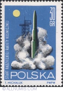 Image #1 of 30 groszy -Launching of Russian rocket.