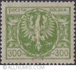300 Marek 1923 - Eagle on a large baroque shield