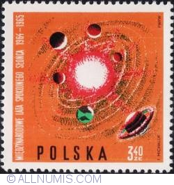 Image #1 of 3,40 złotego 1965 - Solar system. II