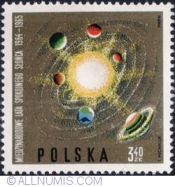 3,40 złotego 1965 - Solar system.