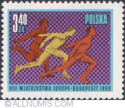 Image #1 of 3,40 złotego 1966 - Finish of men’s medium distance race