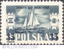 35 złotych 1948 - Racing yacht "Gen. Mariusz Zaruski"