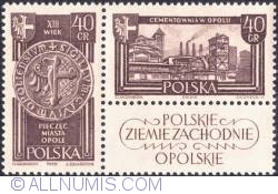Image #1 of 40; 40 groszy- Seal of Opole, 13th century; Cement works Opole