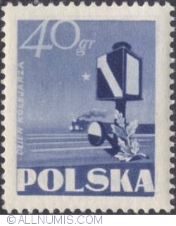 Image #1 of 40 groszy 1954 -  Railway Signal