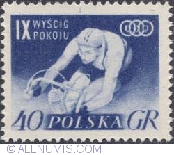 40 groszy 1956 - Cyclist