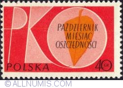 40 groszy- “PKO,” Initials of Polish Savings Bank