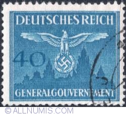 40 groszy1940 - Reich emblem and GG