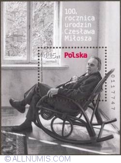 4,15 Zloty 2011 - 100th anniversary of Czesław Miłosz birth
