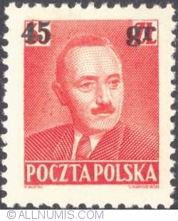 45 gr/35 zł. 1951 -  	Bołeslaw Bierut