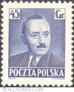 45 groszy 1950 -  Bolesław Bierut