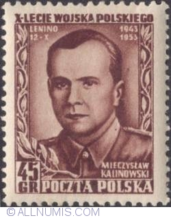 Image #1 of 45 groszy 1953 - Mieczysław Kalinowski