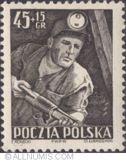 Image #1 of 45+15 groszy 1952 - Miner