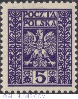 5 Groszy 1929 - Polish eagle