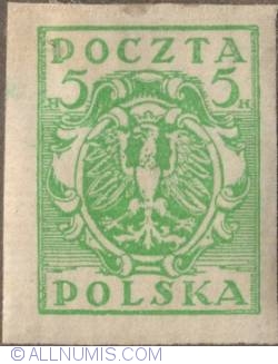 5 Halerzy 1919 - Polish Eagle