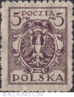 5 Marek 1921 - Eagle - Coat of arms