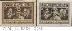 5 złotych 1947- Wojciech Bogusławski; Helena Morzejewska; Stefan Jaracz (imperf.)