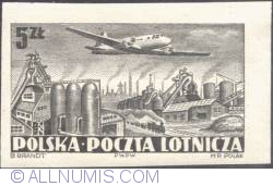 5 złotych 1952- Steel mill