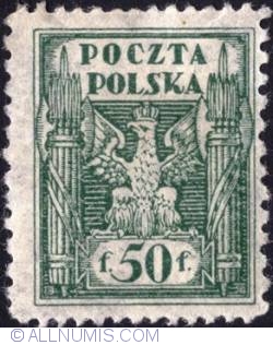 50 Fenigow 1919 - Polish eagle