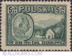 Image #1 of 5+15 złotych 1947 - Emil Zegadłowicz