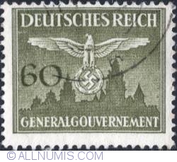 Image #1 of 60 groszy 1940 - Reich emblem and GG
