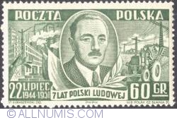 60 groszy 1951 - President Bolesław Bierut