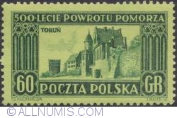 60 groszy 1954 -  Toruń.