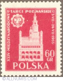 60 groszy 1955 - Poznan Town Hall and Fair Emblem