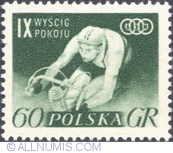 60 groszy 1956 - Cyclist
