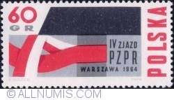 60 groszy -Hammer and white-red ribbon