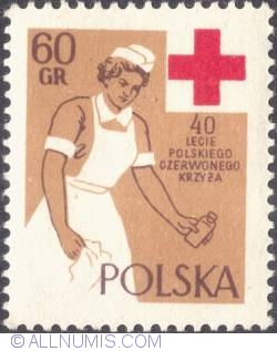 60 groszy- Red Cross nurse