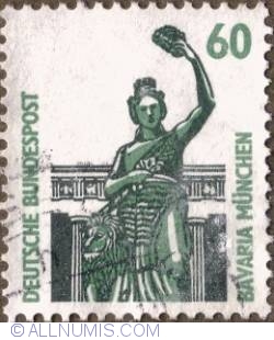 60 Pfennig - „Bavaria” (statuie de bronz), Munchen