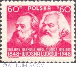 Image #1 of 60 złotych 1948 - Friedrich Engels and Karl Marx