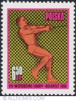 Image #1 of 6,50 złotego1966 - Hammer throw.