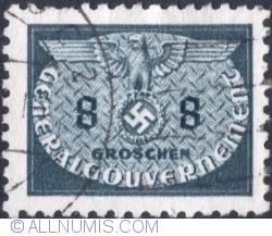 8 groszy1940 - Reich emblem and GG