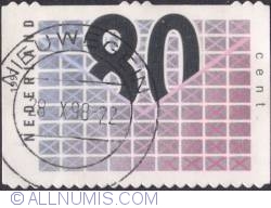 80 cents 1997 - Geometric designs.