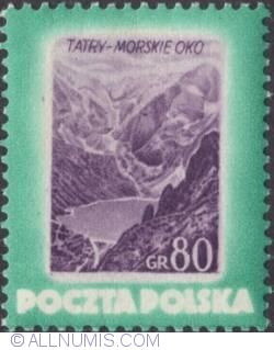 80 groszy 1953 -  Morskie Oko, Tatra