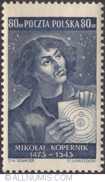 Image #1 of 80 groszy 1953 - Nicolaus Copernicus