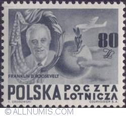 Image #1 of 80 złotych 1948 - Franklin D. Roosvelt
