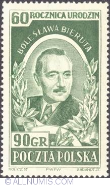Image #1 of 90 groszy 1952 - Bolesław Bierut