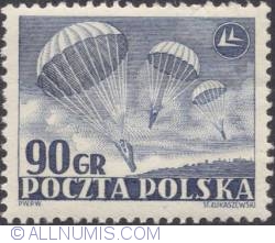 Image #1 of 90 groszy 1952 - Parachute descent