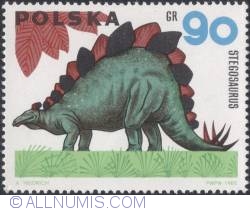 90 groszy 1965 - Stegosaurus