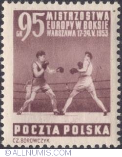 Image #1 of 95 groszy 1953 -  Boxing match.