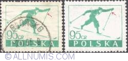 95 groszy 1953 - Skier