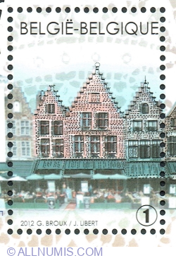 Image #1 of "1" 2012 - Market Square of Bruges: Houses Spainge, Diephuis, Le Panier