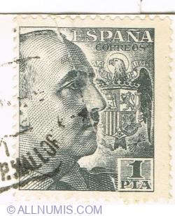 Image #1 of 1 Peseta 1951 - Francisco Franco