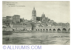 Salamanca - Bridge and Cathedral (1920)