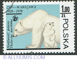 1 Zloty 1978 - Polar Bear (Ursus maritimus)